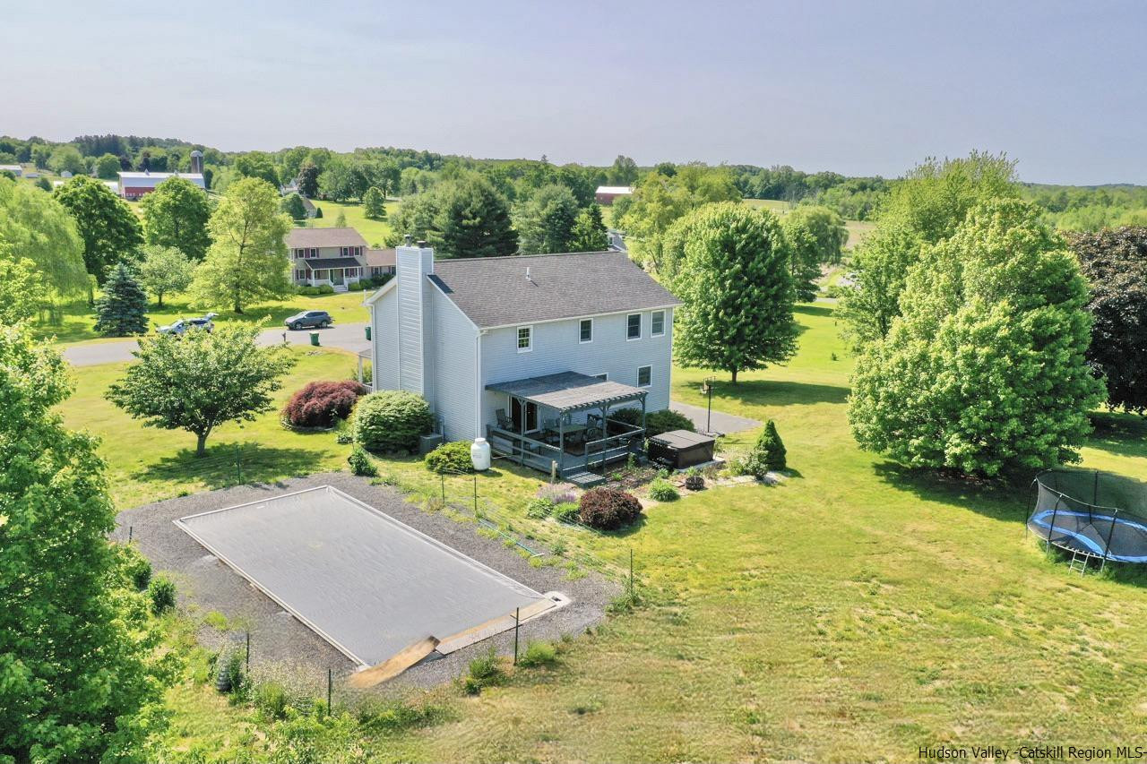 29 Millbrook Road Gardiner, NY 12589 - Photo 33 of 34 an aerial view of a house with yard swimming pool and outdoor seating