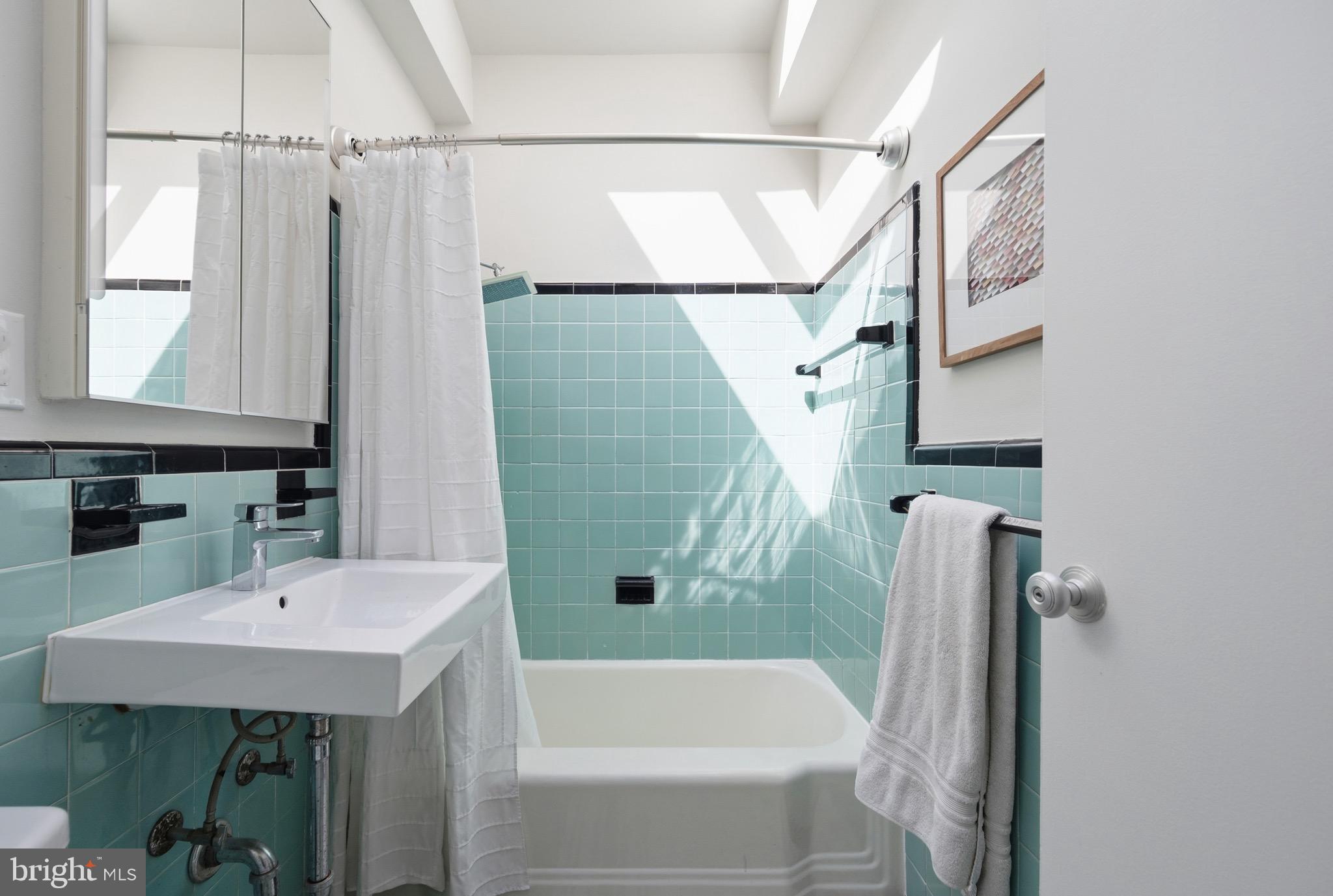 2103 Marthas Road Alexandria, VA 22307 - Photo 39 of 74 Hall Full Bath with Skylight