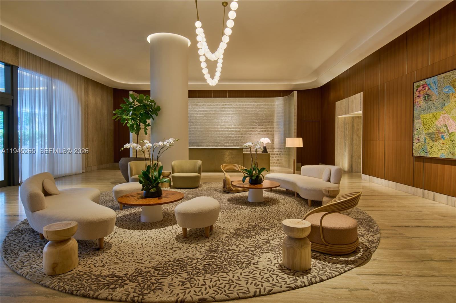 500 Alton Road, Unit 2105 Miami Beach, FL 33139 - Photo 40 of 44 a living room with furniture and potted plants