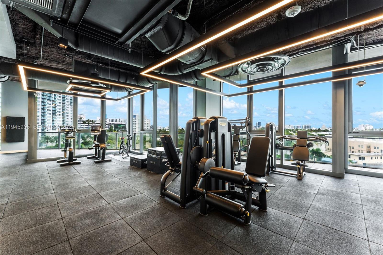500 Alton Road, Unit 2105 Miami Beach, FL 33139 - Photo 41 of 44 a view of a room with gym equipment