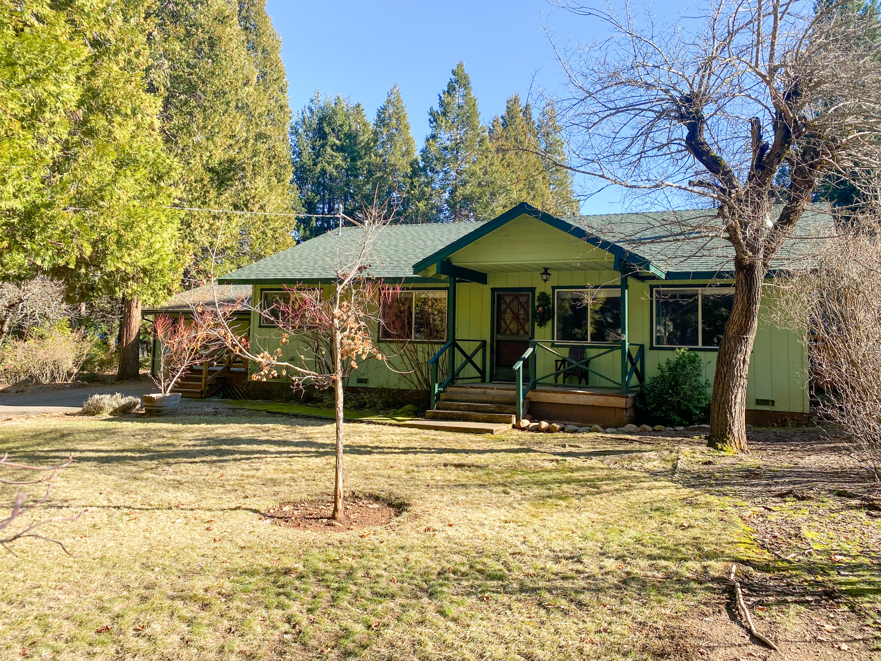 216 Airport Road Trinity Center, CA 96091 - Photo 2 of 32 Generous Landscaped Front Yard