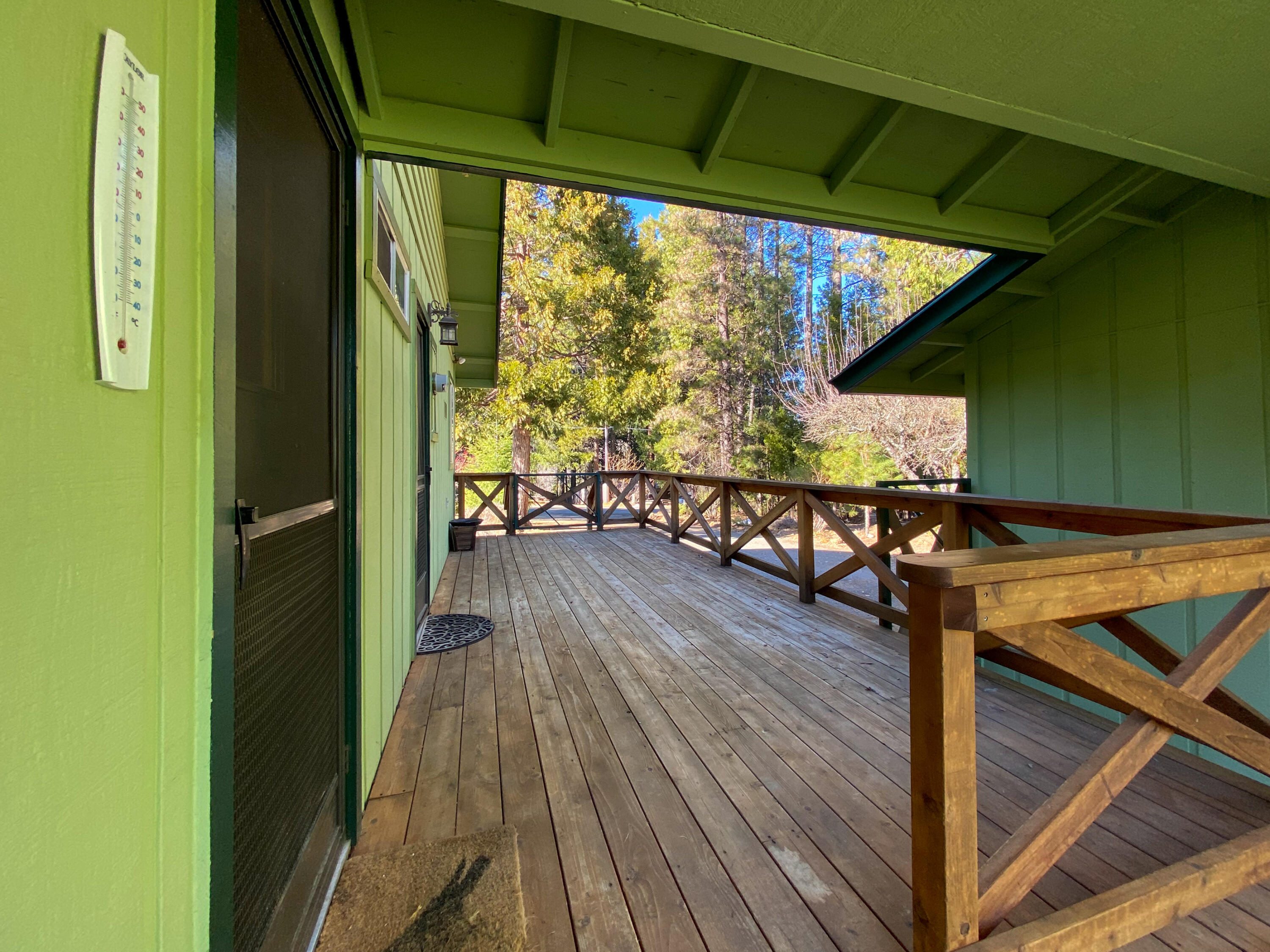 216 Airport Road Trinity Center, CA 96091 - Photo 31 of 32 Cozy Side Deck w/Partial Cover to Garage