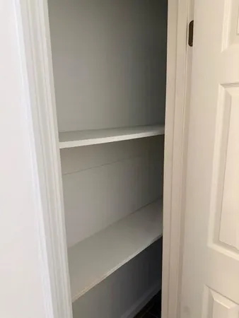 a close view of closet