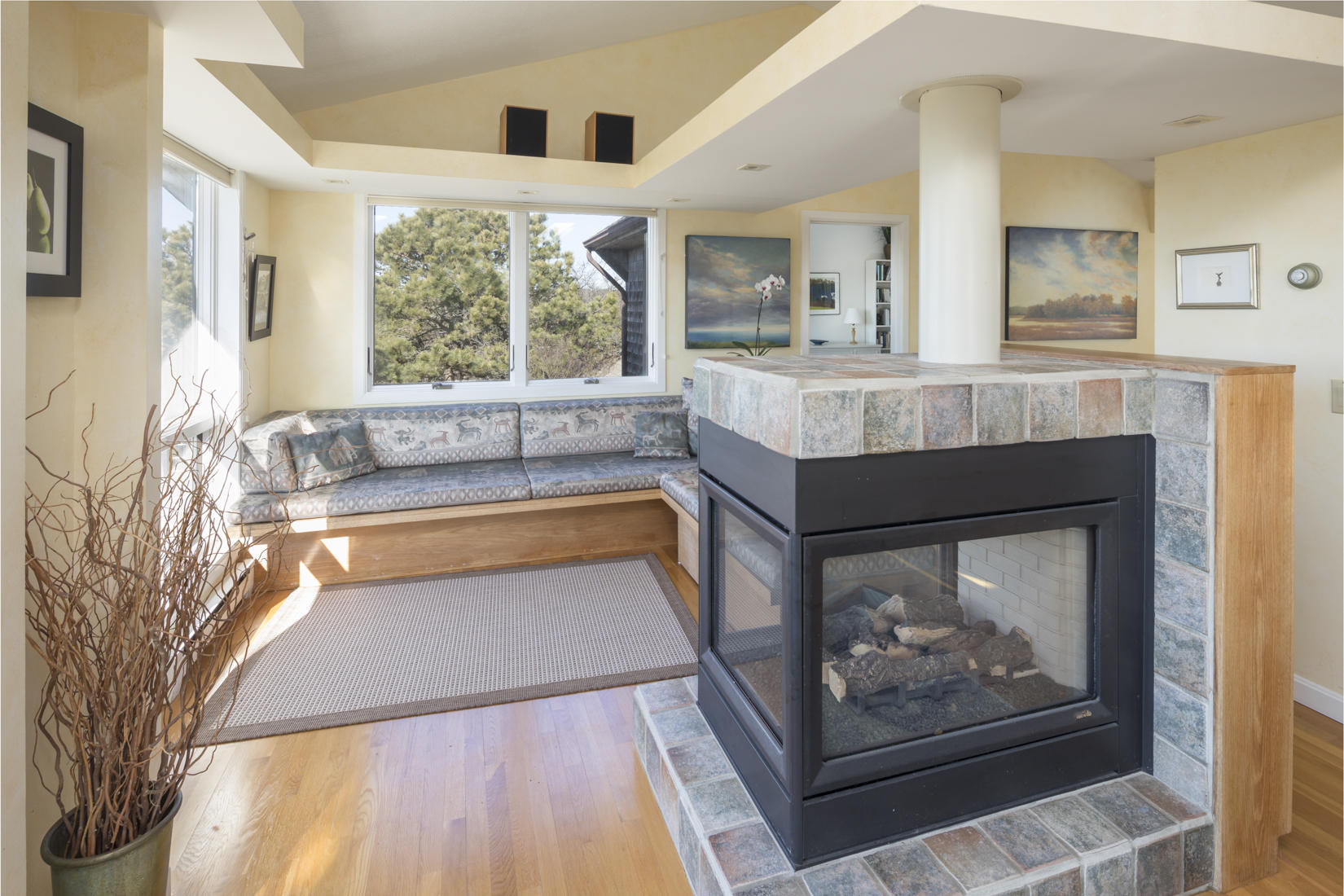 3 High Ridge Road Truro, MA 02666 - Photo 12 of 43 a living room with a large window
