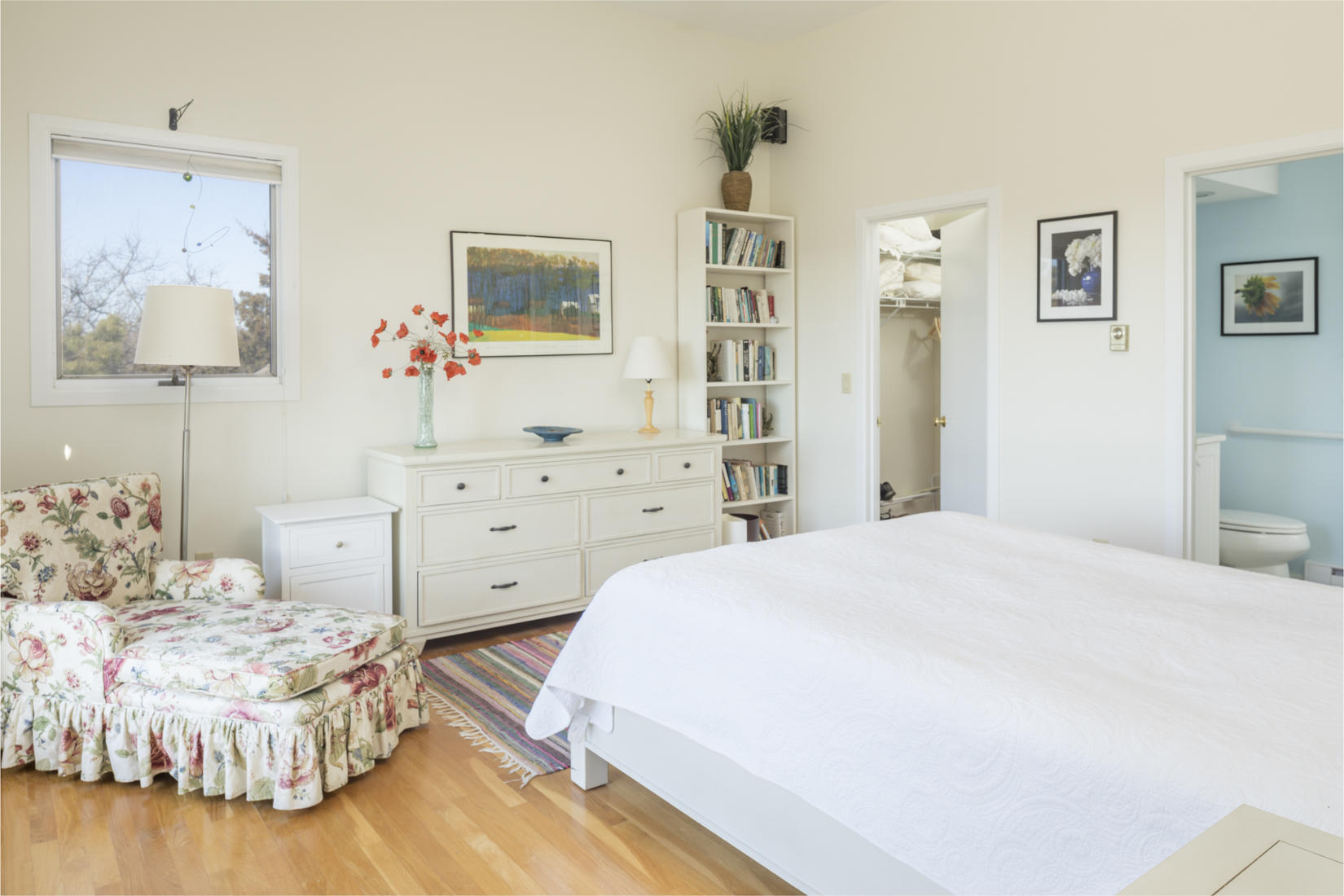 3 High Ridge Road Truro, MA 02666 - Photo 18 of 43 a bedroom with a bed and a cabinets