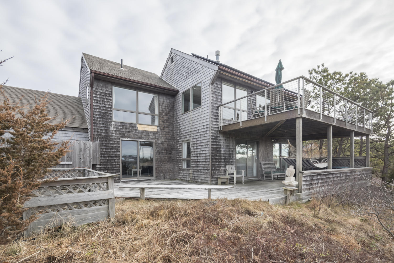 3 High Ridge Road Truro, MA 02666 - Photo 31 of 43 a front view of a house with garden