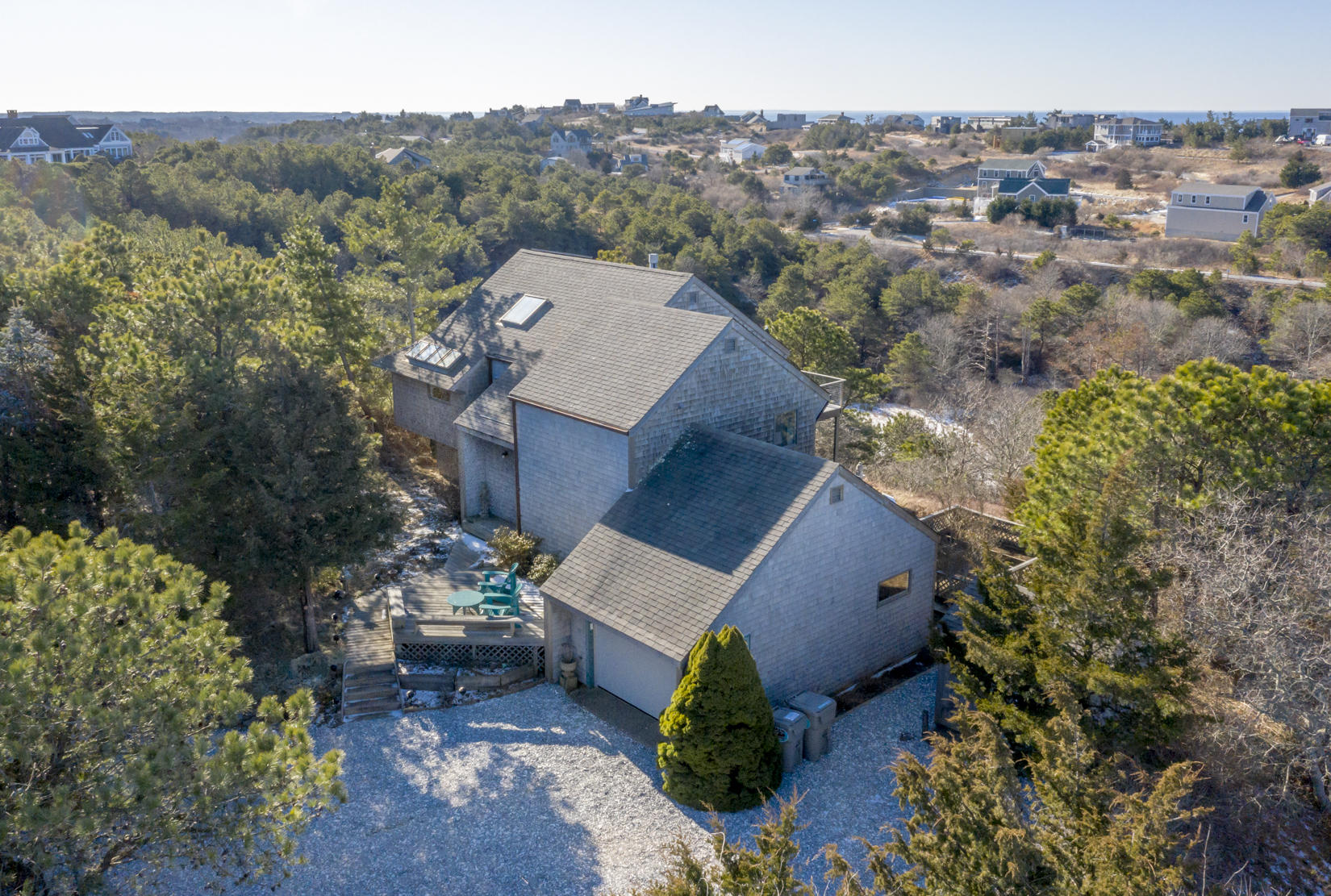 3 High Ridge Road Truro, MA 02666 - Photo 32 of 43 an aerial view of a house