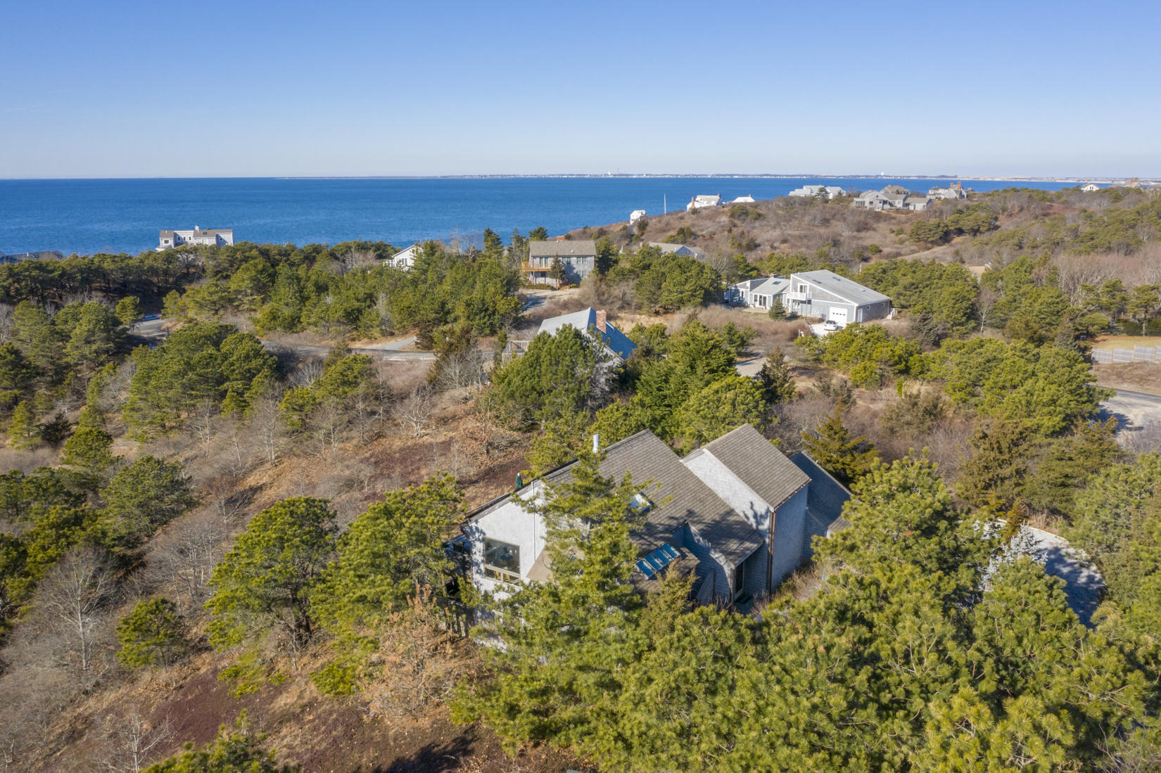 3 High Ridge Road Truro, MA 02666 - Photo 35 of 43 an aerial view of a houses with a yard