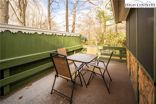 a view of outdoor space with seating area