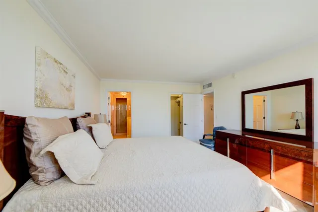 a bathroom with 2 sink and a mirror