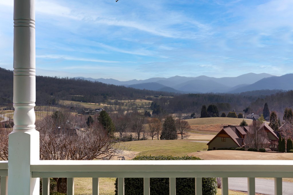 18 Foxfire Court Hayesville, NC 28904 - Photo 29 of 41 a view of a balcony with two chairs and a table