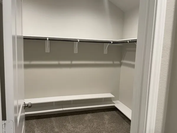 a close view of closet