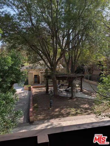 a view of a outdoor space with seating area