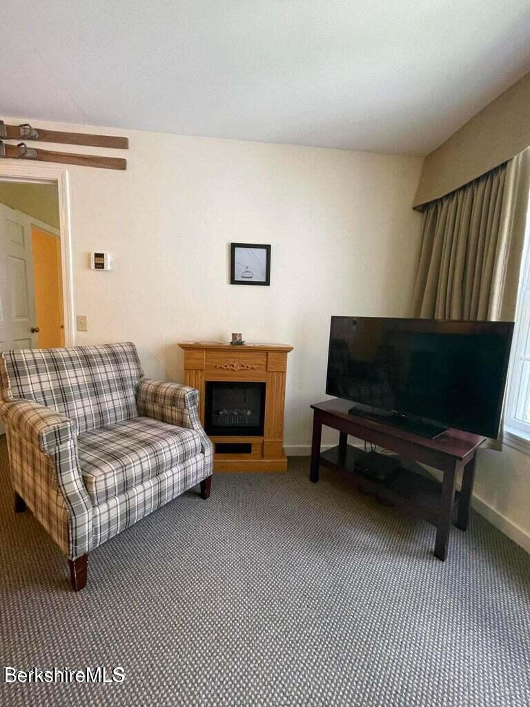 37 Corey Road, Unit 623 Hancock, MA 01237 - Photo 7 of 14 a living room with furniture and a fireplace