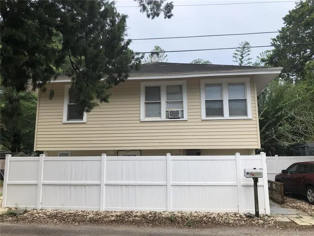 a view of a house with a patio