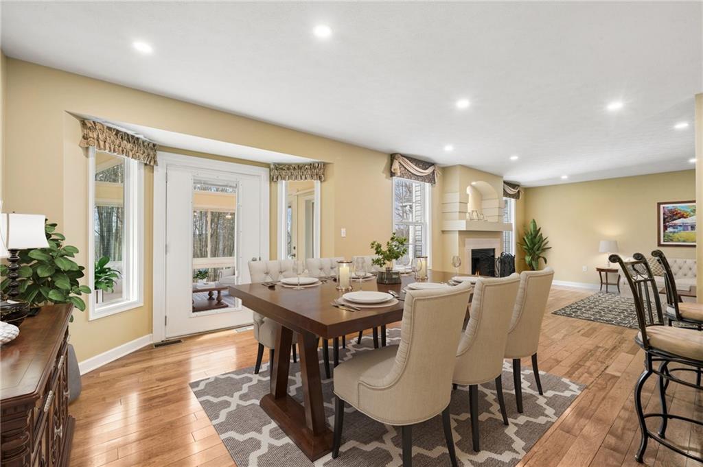 317 Ann Circle Indiana, PA 15701 - Photo 14 of 39 a view of a a dining room with furniture window and wooden floor