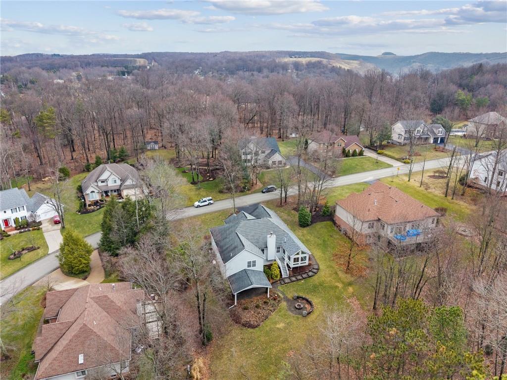 317 Ann Circle Indiana, PA 15701 - Photo 38 of 39 an aerial view of a house with garden space and mountain view in back