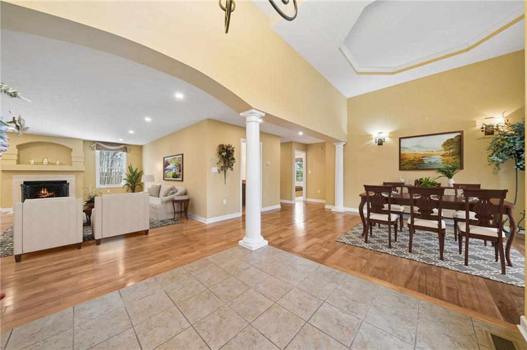 317 Ann Circle Indiana, PA 15701 - Photo 5 of 39 a living room with furniture and a dining table with wooden floor