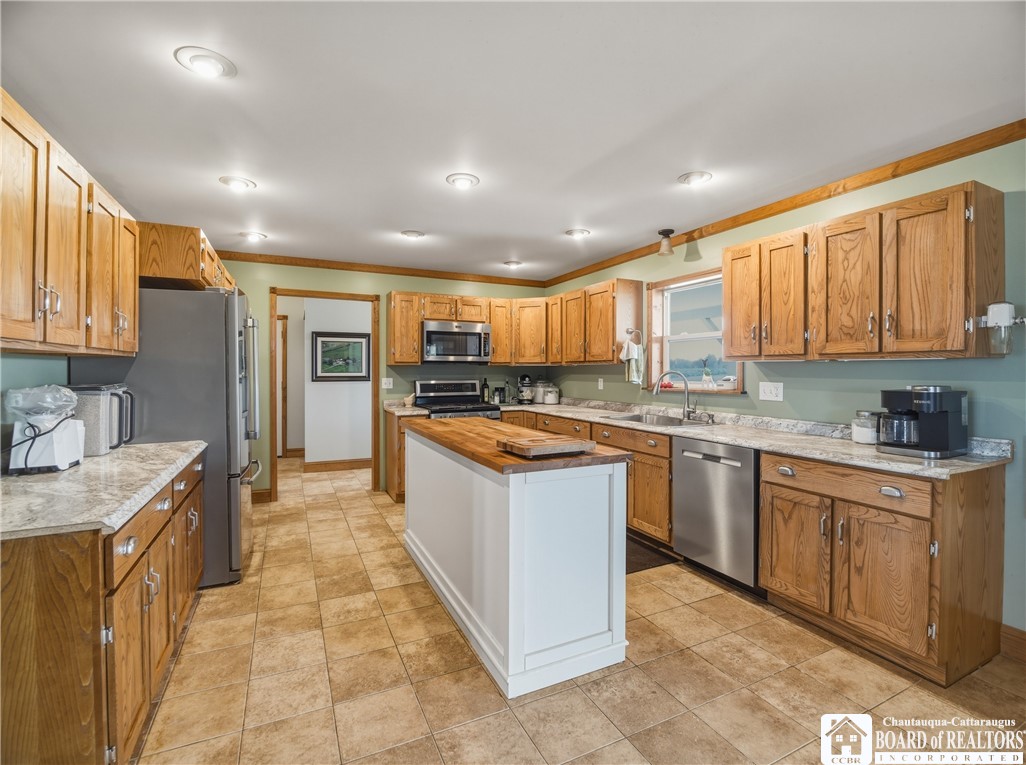 1546 Swede Road Harmony, NY 14710 - Photo 32 of 49 Updated kitchen with custom Amish cabinetry