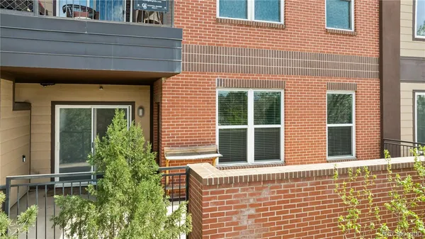 a view of a house with a large window