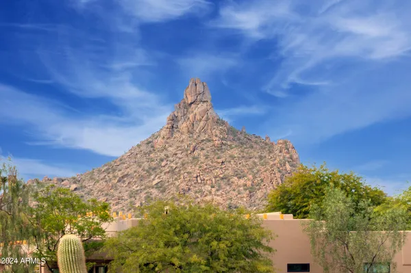 a view of a house with backyard and porch