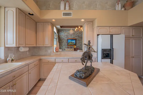 a view of a street with a building in the background