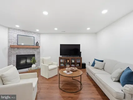 a front view of a building and outdoor space