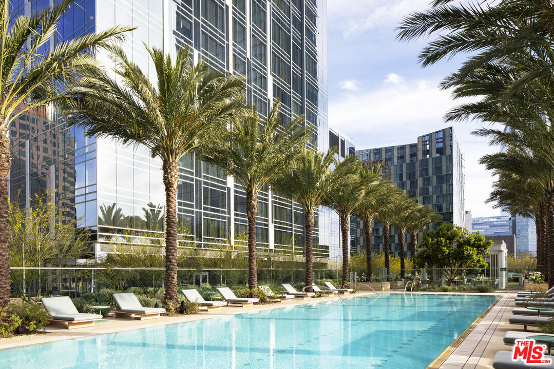 1000 West 8th Street, Unit PH5803 Los Angeles, CA 90017 - Photo 46 of 57 a view of a swimming pool with a patio