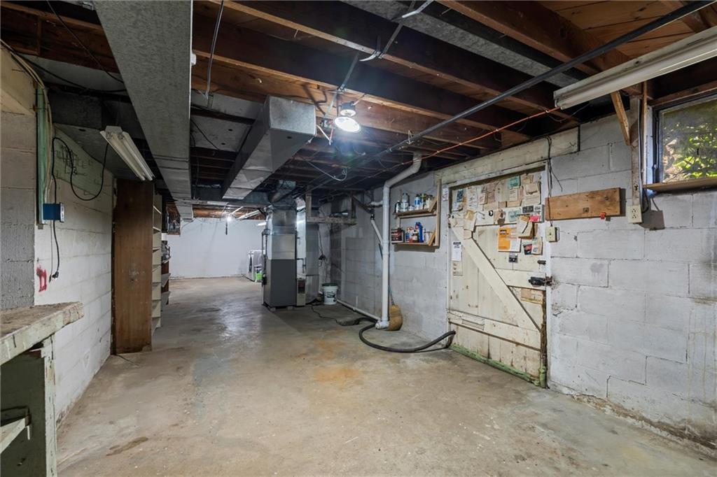 8324 Lamor Road Mercer, PA 16137 - Photo 20 of 30 a view of empty room with wooden ceiling