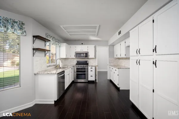 a view of cabinets