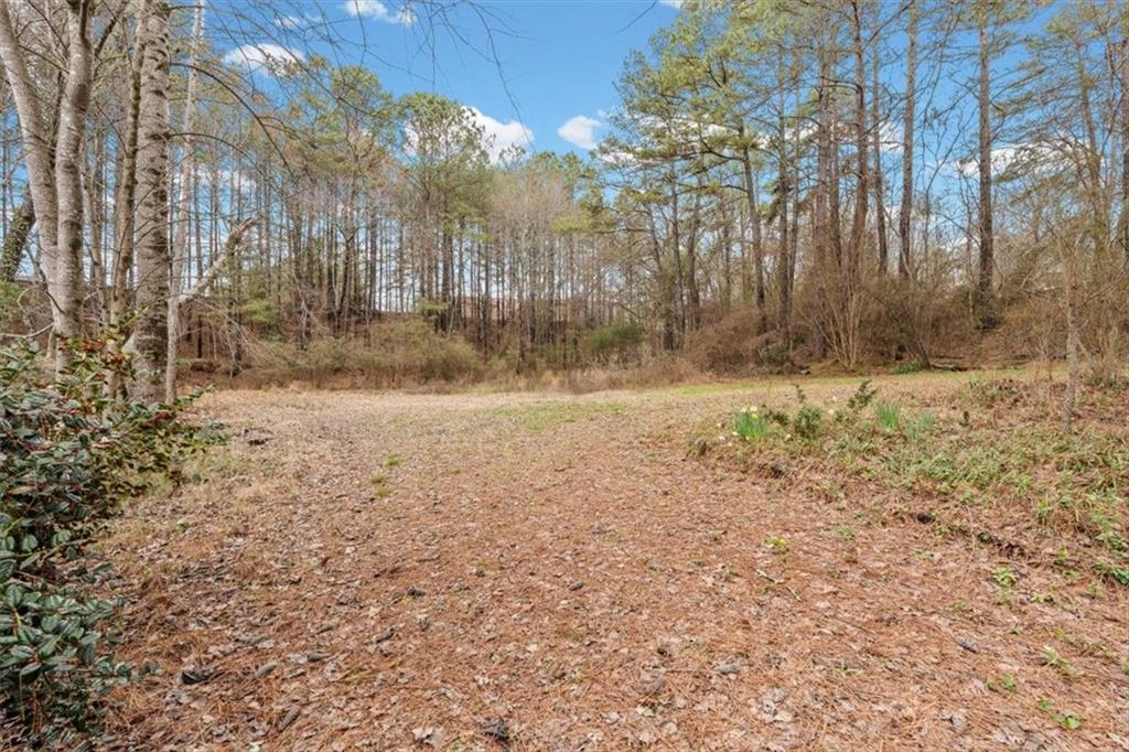 783 Pine Ridge Drive Stone Mountain, GA 30087 - Photo 29 of 32 a backyard of a house with lots of green space