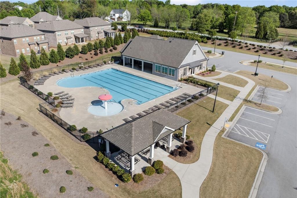 3586 Andover Way Buford, GA 30519 - Photo 62 of 63 an aerial view of a house with outdoor space