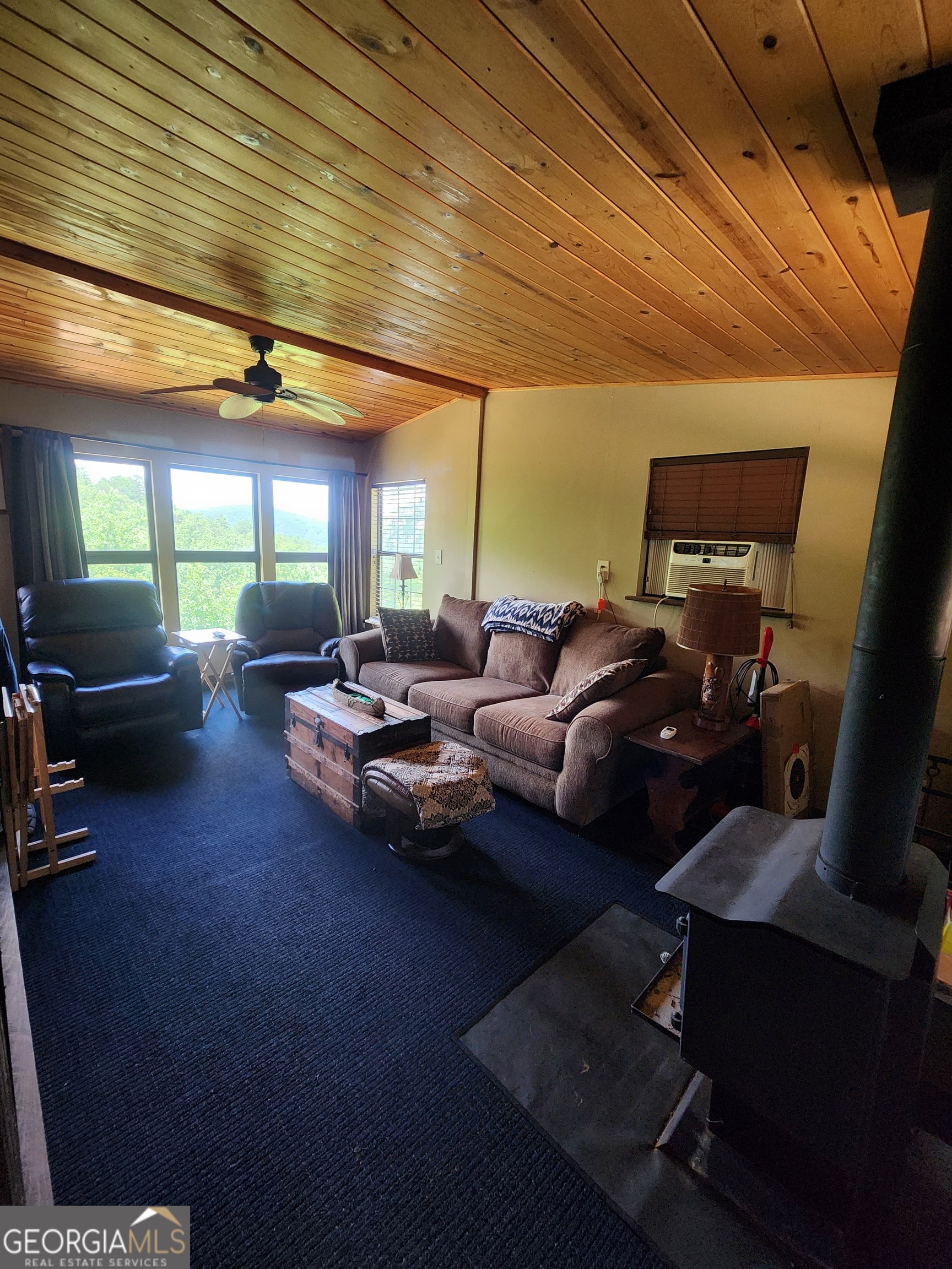 568 Yonah Lake Road Toccoa, GA 30577 - Photo 10 of 21 a living room with furniture a rug and a potted plant