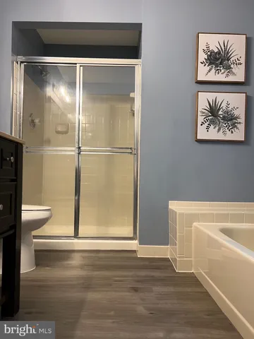 a close view of a shower in bathroom