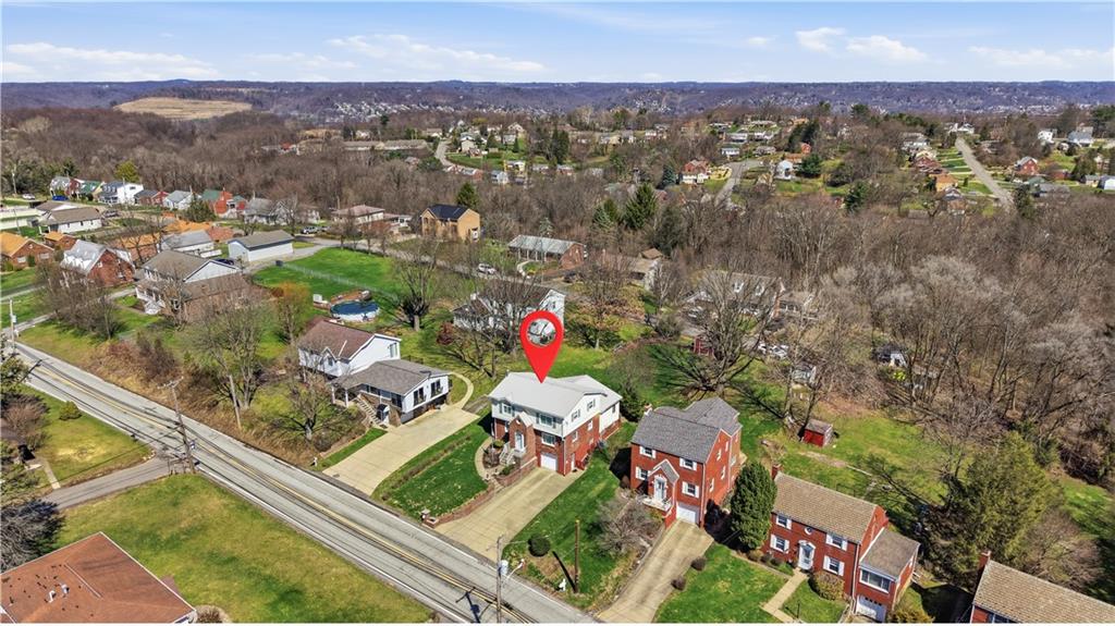 32 Herbst Road Coraopolis, PA 15108 - Photo 2 of 44 Aerial view to show the depth of the home