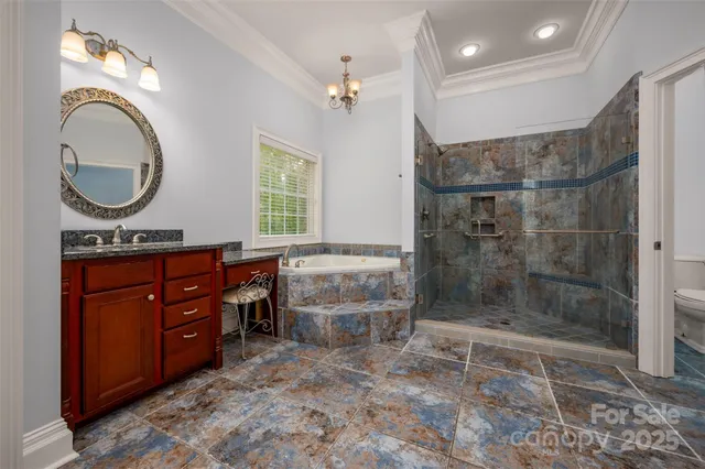 a bathroom with a sink a toilet and a shower