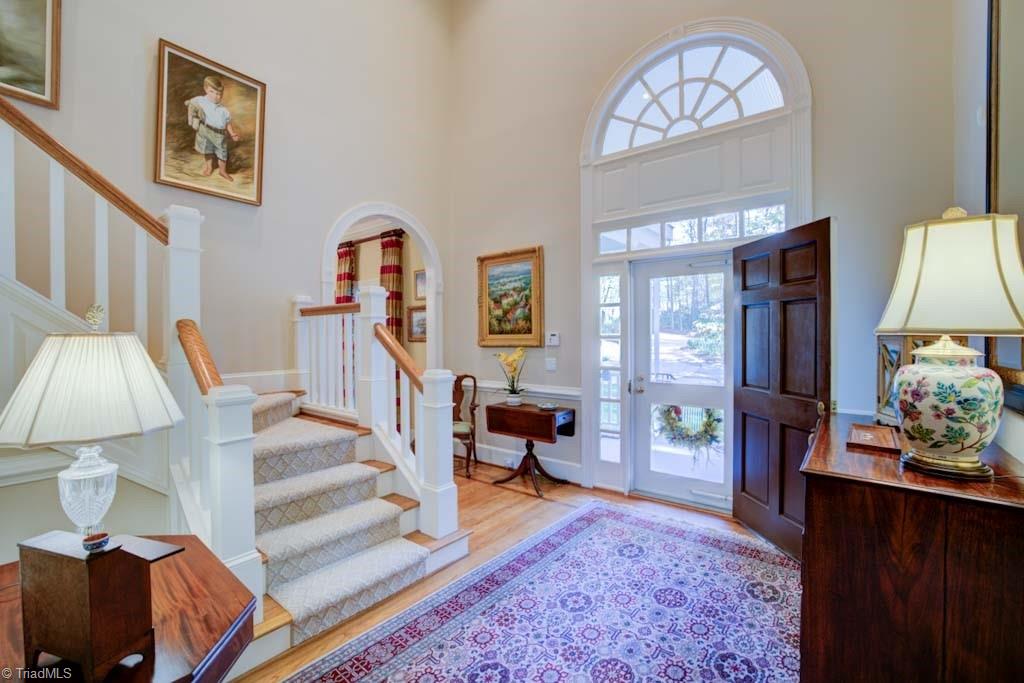 4464 Bent Tree Farm Road Winston-Salem, NC 27106 - Photo 16 of 50 Two-story foyer with arched window