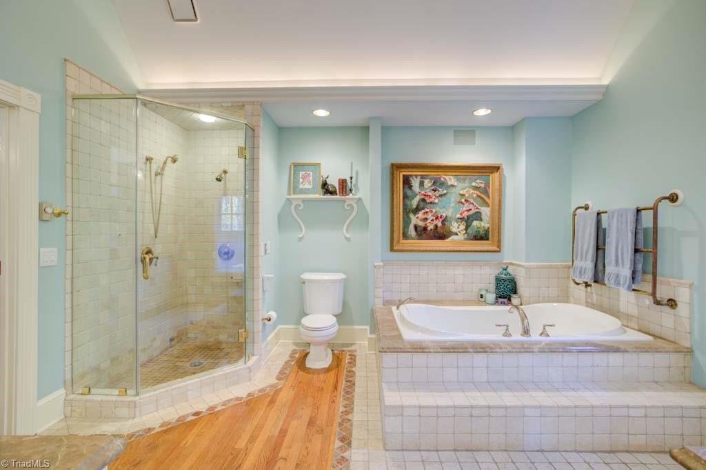 4464 Bent Tree Farm Road Winston-Salem, NC 27106 - Photo 39 of 50 Oversized tub and beautiful shower