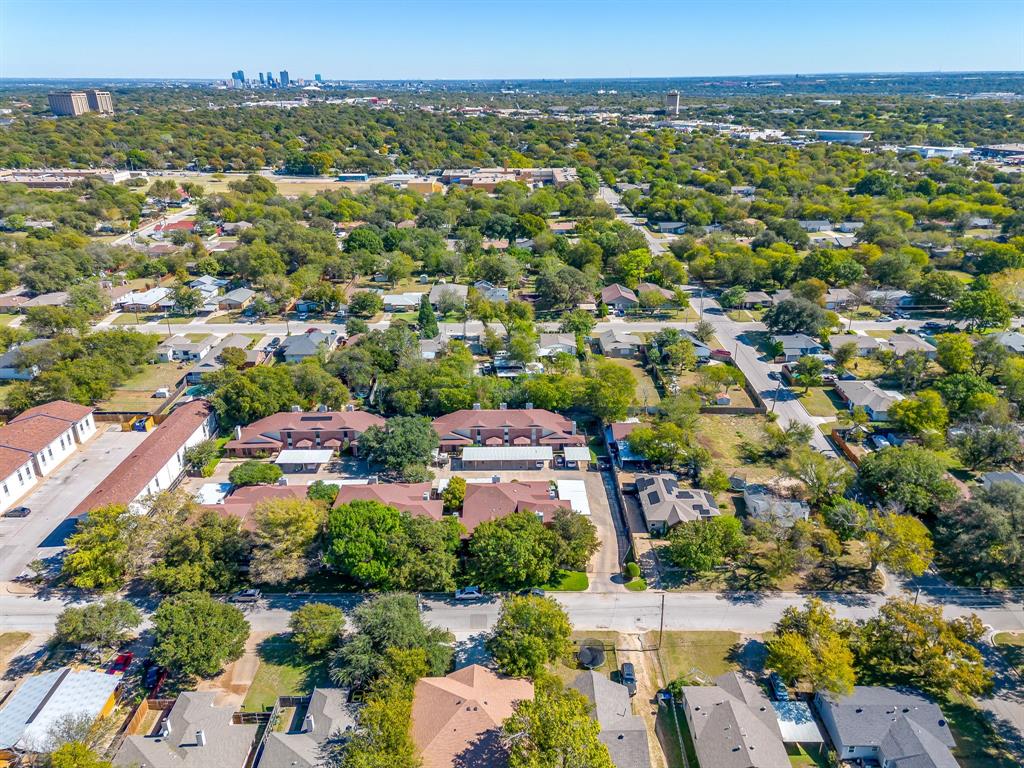 3133 Sappington Place, Unit D Fort Worth, TX 76116 - Photo 9 of 28 an aerial view of a city with lots of residential buildings