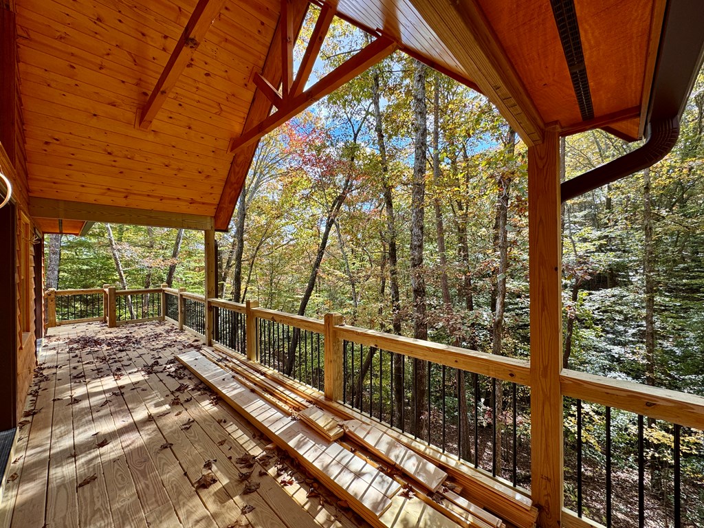164 Shadow Lane Murphy, NC 28906 - Photo 13 of 13 a view of balcony with wooden floor