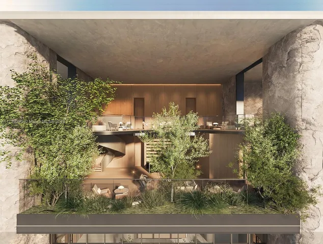 a view of a patio with couches table and chairs and potted plants