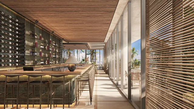 a bathroom with a mirror and a shower