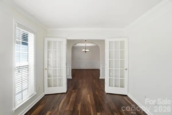 a view of livingroom with furniture and wooden floor