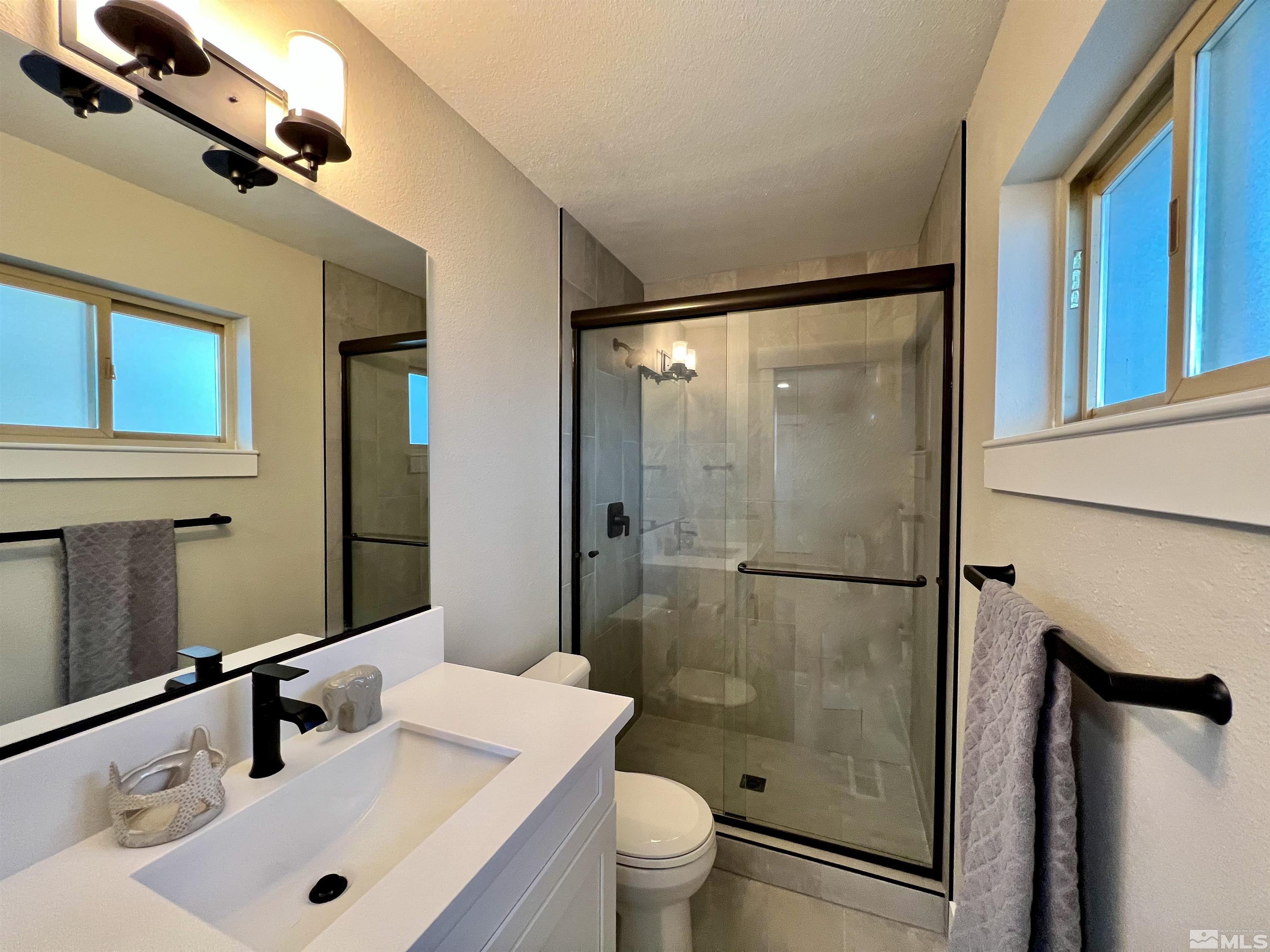 4475 Apollo Drive Carson City, NV 89706 - Photo 39 of 40 a bathroom with a sink mirror toilet and shower