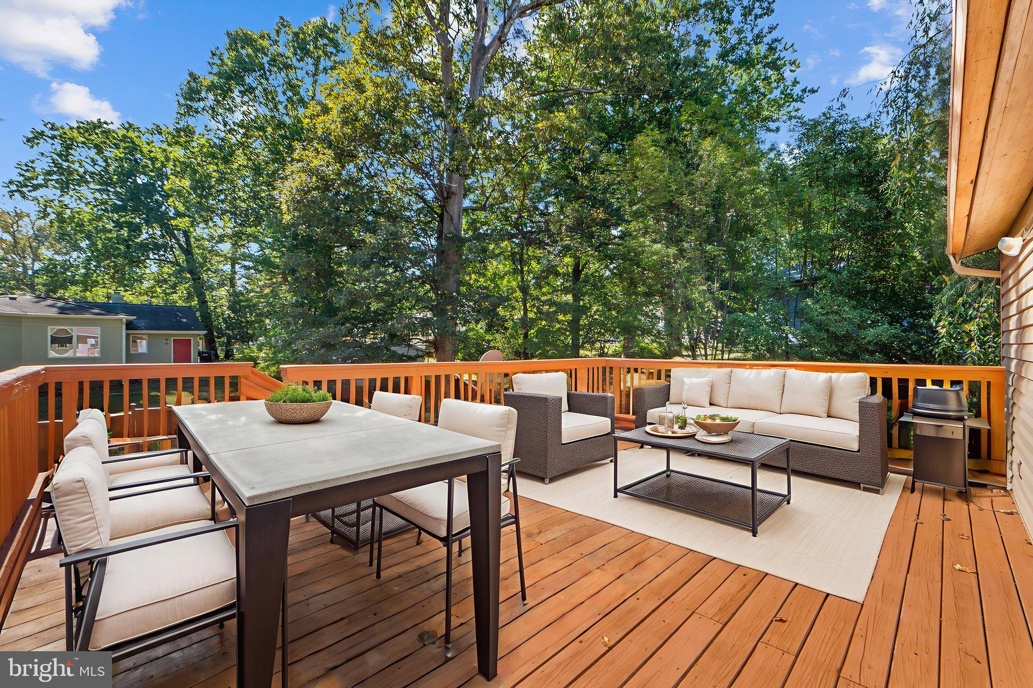3603 Cornell Road Fairfax, VA 22030 - Photo 11 of 46 Back Deck (Virtually Staged)