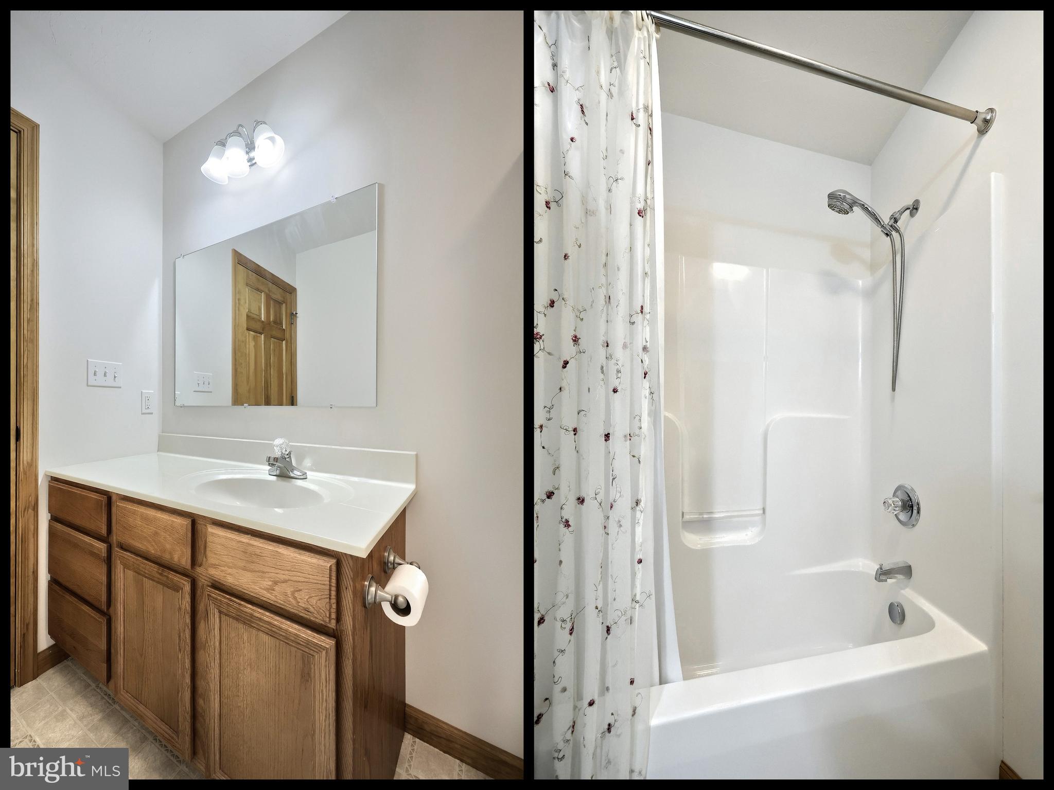 965 East Butter Road York, PA 17406 - Photo 33 of 54 a bathroom with a shower sink vanity and mirror