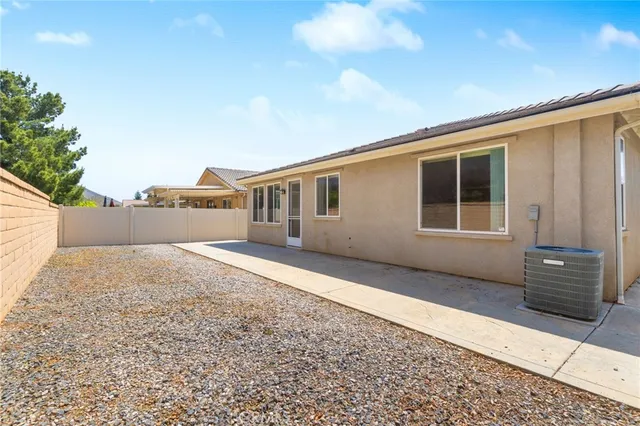 a backyard of a house
