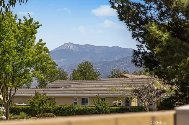 a view of outdoor space yard and mountain view