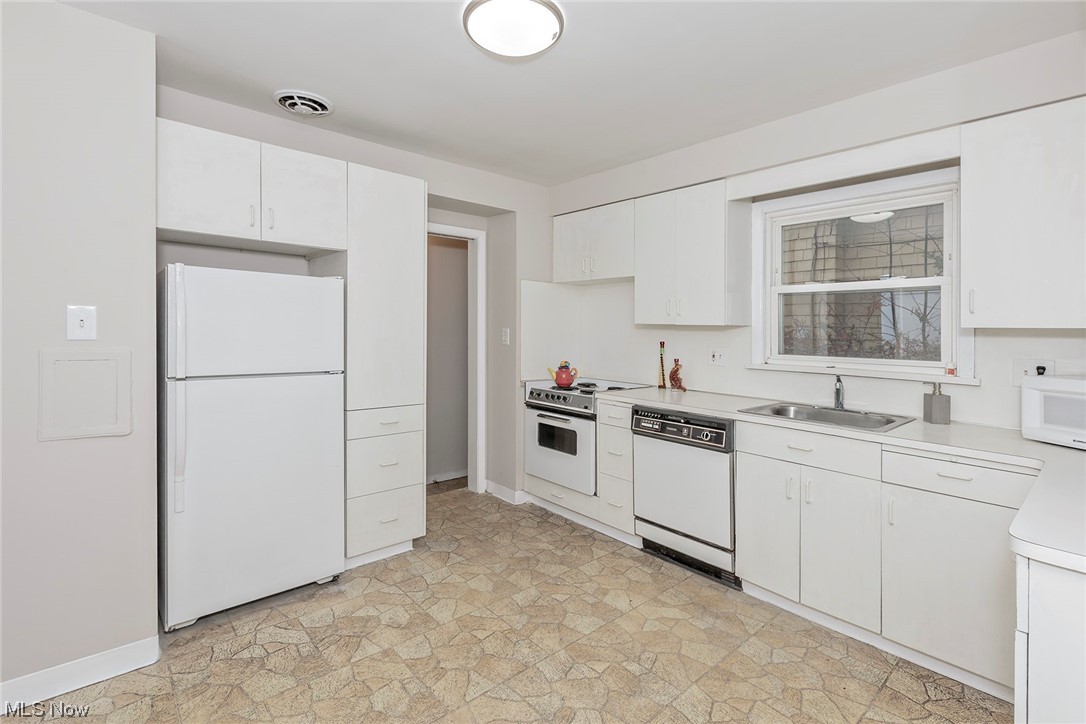 4402 Bayard Road South Euclid, OH 44121 - Photo 11 of 27 Spacious kitchen with
white cabinetry and all
appliances