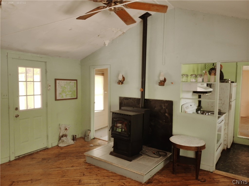 158 Mac Arthur Road Russia, NY 13324 - Photo 41 of 50 pellet stove cabin great room